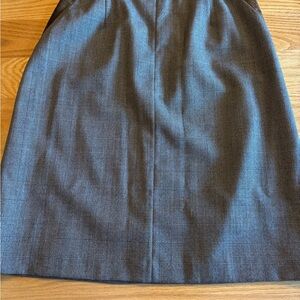 Harve Bernard Sport Wool Pencil Skirt 12 Classic Glen Plaid Preppy Professional